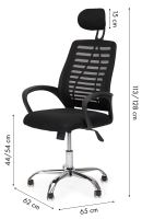 Otočná kancelářská židle podhlavník houpací židle