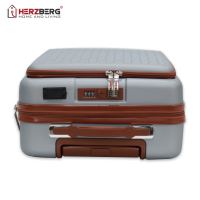 Herzberg Travel HG-8064SLV: Cestovní kufr stříbrný