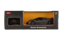 Auto RC Lamborghini Sesto Elemento RASTAR plast 23cm 2,4GHz na dálk. ovládání na bat. v krab.43x15cm
