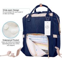 Herzberg HG-03206: Multifunction Mommy Diaper and Baby Bottle Bag - Blue