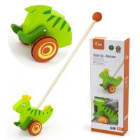 Viga Toys Dřevěný Pusher Dinosaurus