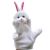 Ruční loutkový maskot plyšový králík loutkové ruky