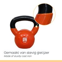 Orange Gym – Vinyl Kettlebell – 10 kg