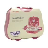 WOOPIE přenosný toaletní stolek Salon krásy 2v1 Kufr na kolečkách pro dívku