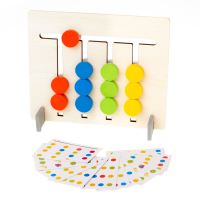 Dřevěná vzdělávací hračka odpovídá barvám ovoce Montessori