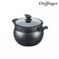 Cheffinger CF-COUS6: 6L Marble Coated Steam Cooker Couscous Pot