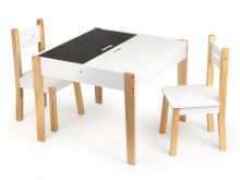 Stůl se dvěma židlemi sada dětského nábytku ECOTOYS