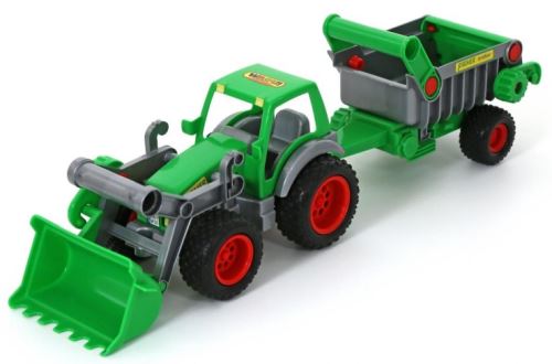 WADER 8718 Traktor-nakladač s návěsem Farmer-technik