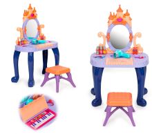 Toaletní stolek pro dětskou kosmetiku LED zvuky 13 prvků