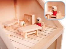 Dřevěný domeček pro panenky 40 cm
