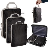 COMPRESSION ORGANISER pro balení kufrů Cestovní tašky sada 3 ks
