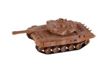 Tank RC 2ks 25cm tanková bitva+dobíjecí pack 27MHZ a 40MHz se zvukem se světlem v krabici 50x20x23cm