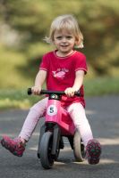 Odrážedlo FUNNY WHEELS Rider Sport růžové  2v1, výška sedla 28/30cm nosnost 25kg 18m+ v sáčku