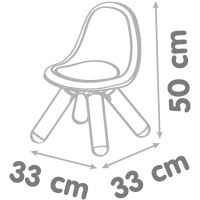 SMOBY zahradní židle s opěradlem pro bílý a zelený pokoj
