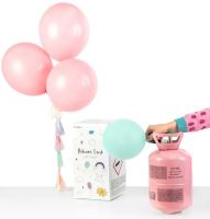 Heliová láhev pro 30 balónků růžová 1 kus