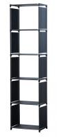 Herzberg5-Layer Multi-purpose Bookshelf and Storage Rack - 42x153cm Black