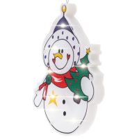 LED světla závěsná ozdoba vánoční dekorace sněhulák