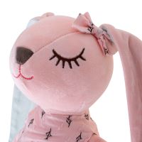 Plyšový maskot růžového králíka 52 cm