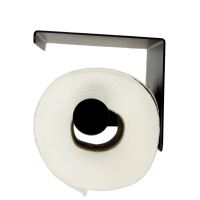 Držák toaletního papíru s poličkou černý
