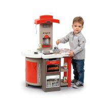 Dětská plastová kuchyňka červená se zvukem