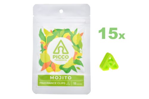 Fragrance clips PICCO, vůně do auta a šatníku - Mojito - 5903771865715