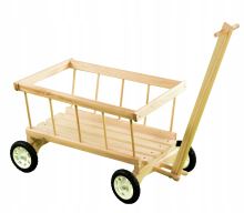 Dřevěný dětský zahradní vozík malý