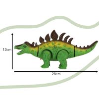 Stegosaurus dinosaurus na baterie interaktivní hračka chodí svítí řve