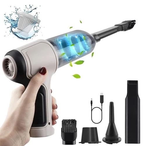 Herzberg HG-03992: 3-in-1 Wireless Handheld Mini Vacuum Cleaner