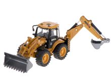 Rypadlo-nakladač buldozer s kbelíkovým kovovým modelem Die-Cast H-toys 1704 1:50
