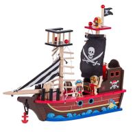 Dřevěná loď pro piráty s příslušenstvím