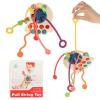 Montessori smyslová hračka kousátko pro děti modrá
