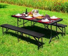 Zahradní banketový cateringový stůl skládací 180