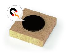 Sada dřevěných magnetických písmen 40 prvků VIGA