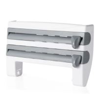 Herzberg HG-03145: Wall-Mounted Paper Towel, Cling Film &amp; Foil Dispenser Household Kitchen Tool Rack