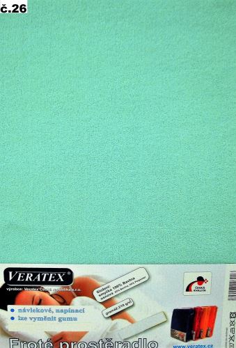 Veratex Froté prostěradlo  80x200/16 cm (č.26-tyrkysová)