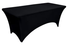 Univerzální ubrus na cateringový stůl 180 cm 6FT černý flexibilní