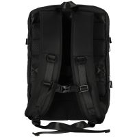 Cestovní batoh na notebook rozšiřitelný 26-36L USB kabel prostorný vodotěsný černý