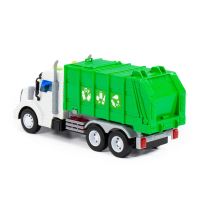 WADER 86495 Popelářské auto, odpadkový kontejner + zvukové a světelné efekty