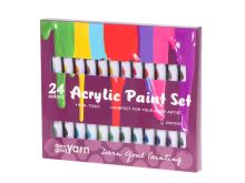 Umělecké vícebarevné akrylové barvy 24 tub
