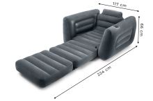 Nafukovací křeslo, matrace, válenda, postel 2v1 INTEX - 221x107x66 cm