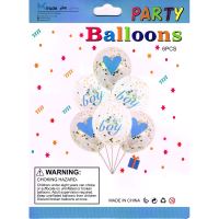 Balónky s konfetami pro chlapečka, 6 ks, modré