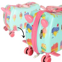 Dětský cestovní kufr na kolečkách na zmrzlinu