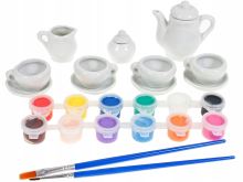 Keramický čajový servis WOOPIE pro malování
