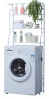 Herzberg HG-03299: 3-Tier Washing Machine and Bathroom Storage Shelf with Towel Hanger White