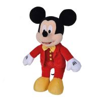 SIMBA DISNEY maskot Mickey Mouse v lesklém červeném smokingu 25 cm
