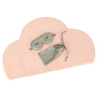 Maska na spaní s páskou přes oči v šedém pouzdře