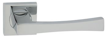 Dveřní dělené rozetové kování LOGO-QR  Klika štít hranatý
