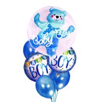 Balónky k narozeninám chlapečka, 6 ks, modré