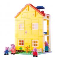 BIG Blocks Peppa Pig (107 ks) Dvoupatrový dům + POSTAVY