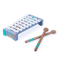 Dřevěné nástroje pro děti ECOTOYS činely flétna
